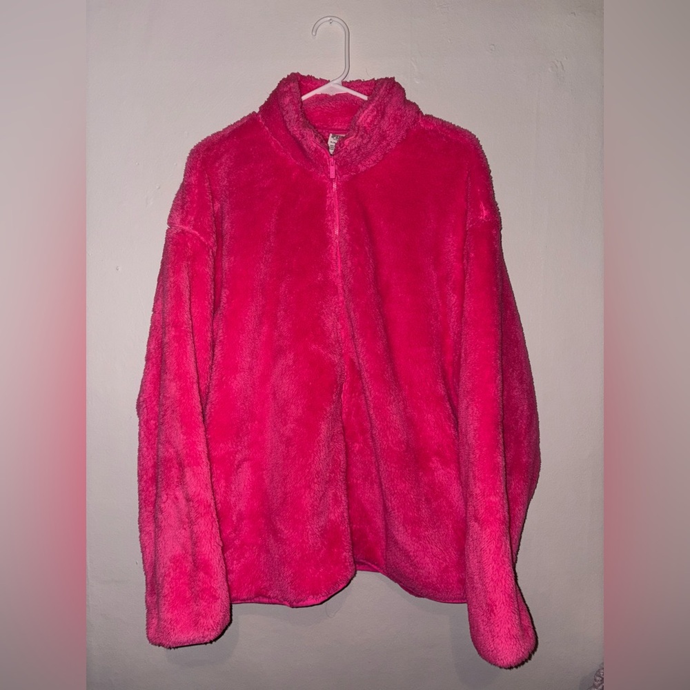 pink/ victoria secret fleece jacket